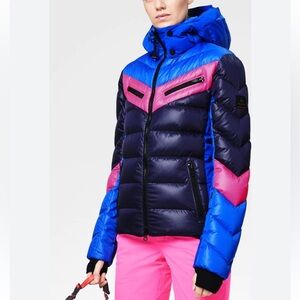Bogner Blue and Pink Ski Jacket